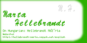 marta hellebrandt business card